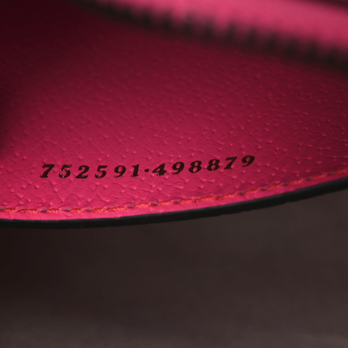 GG Supreme Monogram Textured Dollar Calfskin Web Ophidia Small Crossbody Bag Beige Ebony Fuchsia