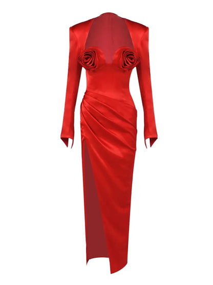 Roselyn Maxi Dress In Red