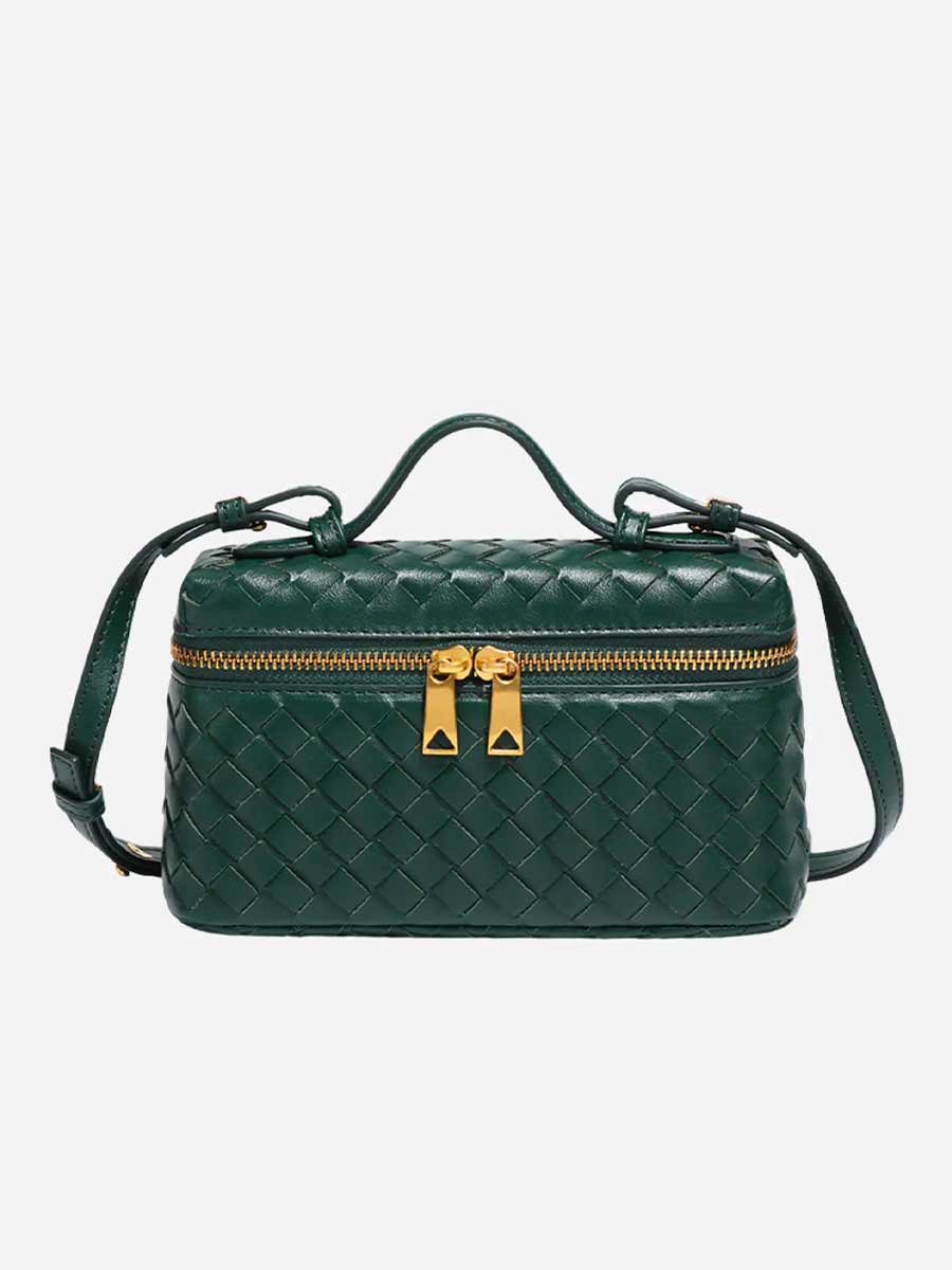 Giuliana Weaved Leather Crossbody Bag