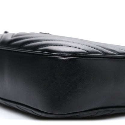 Calfskin Matelasse Monogram Lou Camera Bag Black