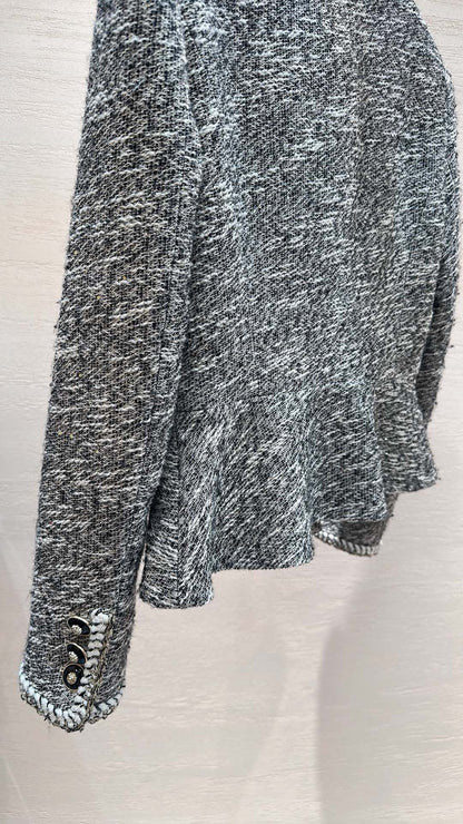 CHANEL CLASSIC ELEGANCE JACKET GRAY IN TWEED
