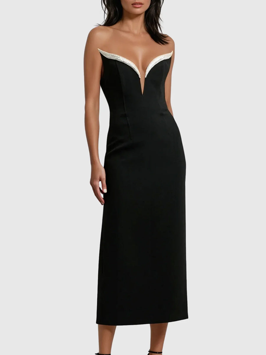 Eleanor Midi Dress In Black