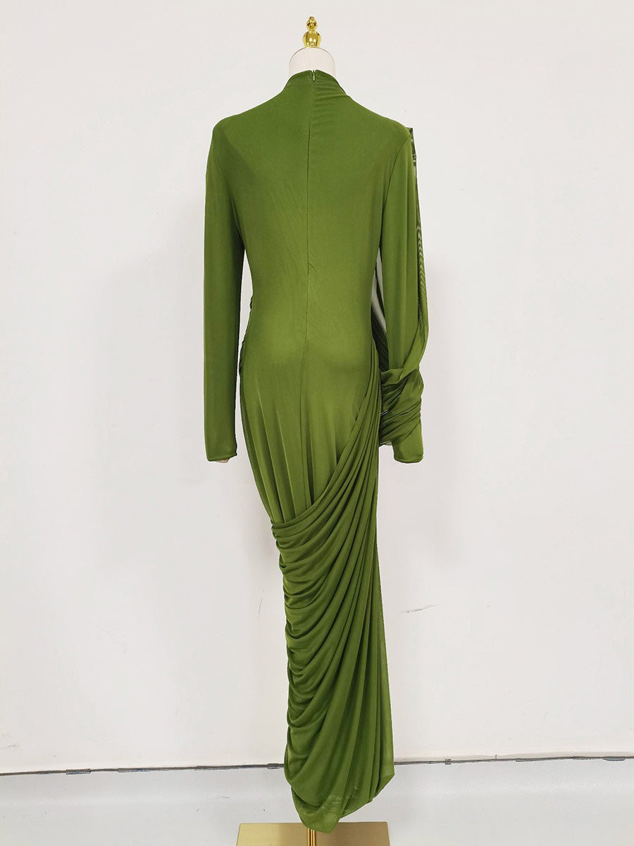 Eloise Pleated Waist Maxi Dress