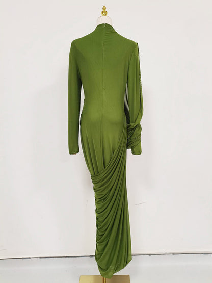 Eloise Pleated Waist Maxi Dress