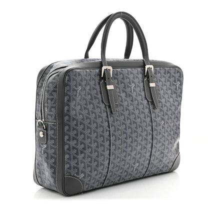 Goyardine Ambassade MM Briefcase Grey