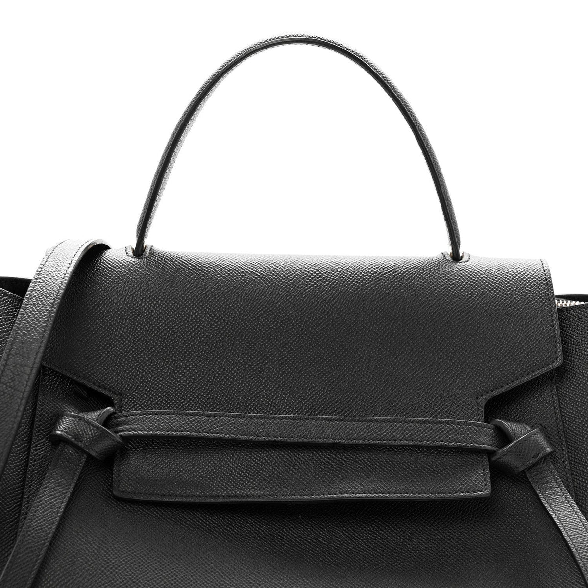 Grained Calfskin Mini Belt Bag Black