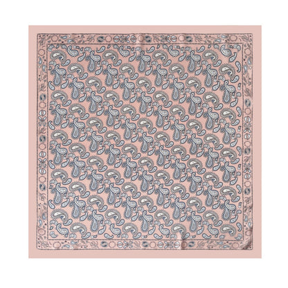 Scarvii - Soft Vintage Paisley Printed Square Scarf