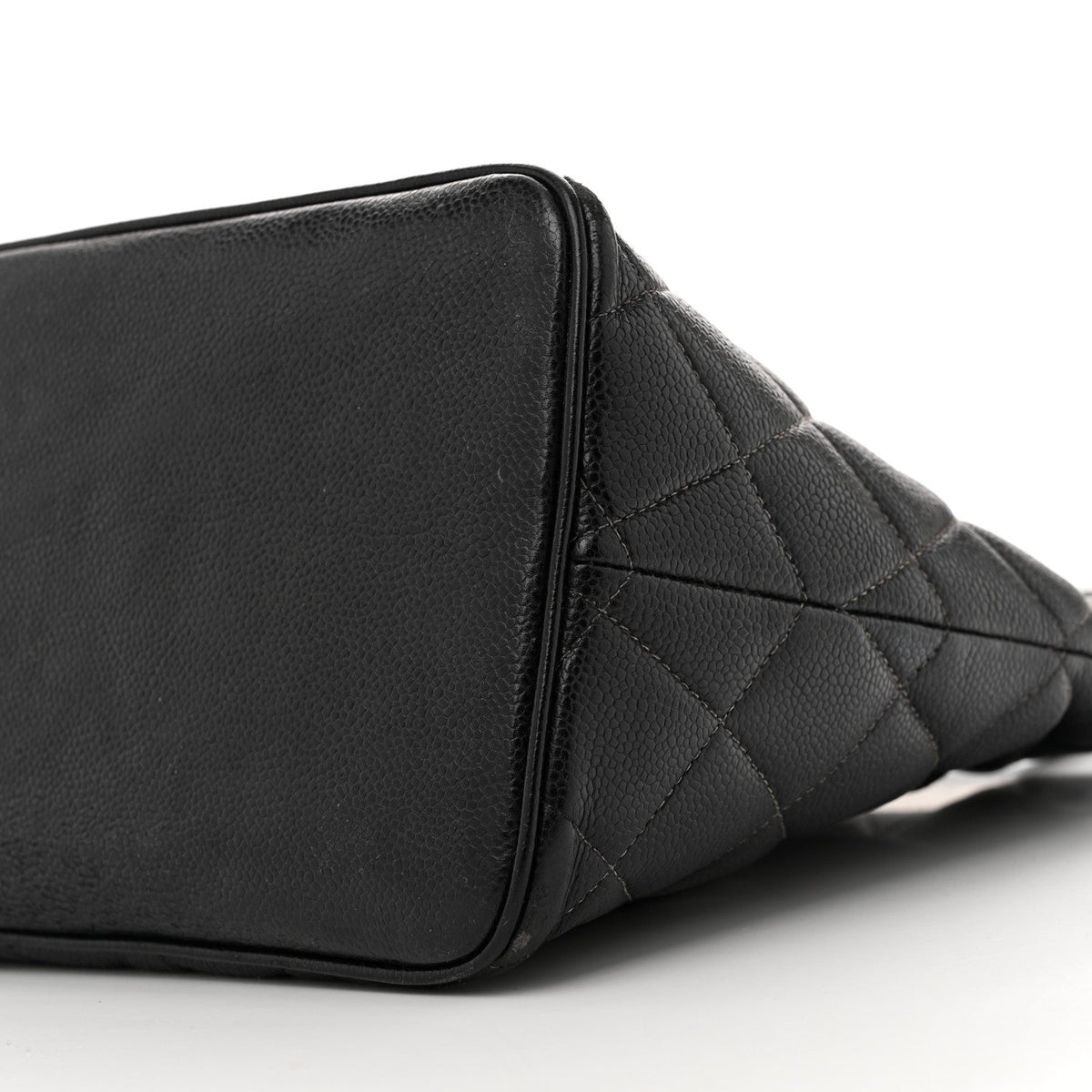 Caviar Quilted Medallion Tote Black