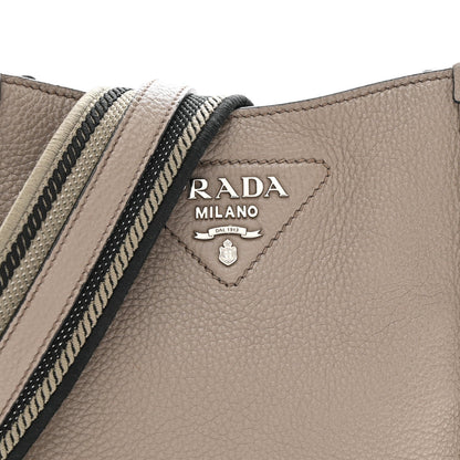 Vitello Daino Soft Mini Hobo Messenger Bag Argilla