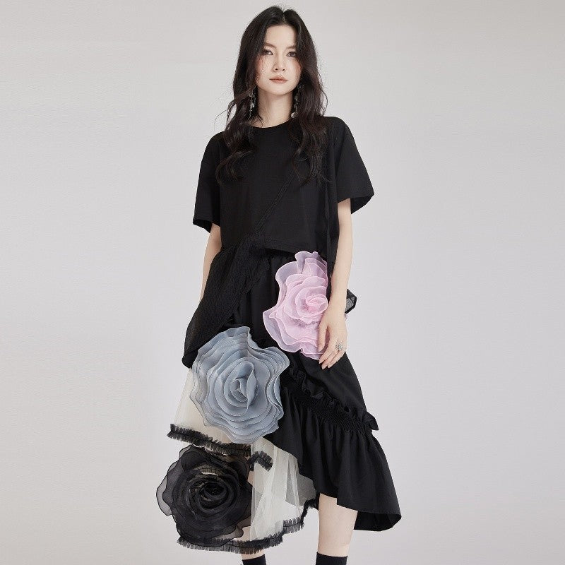 Mesh Tulle Midi Skirt