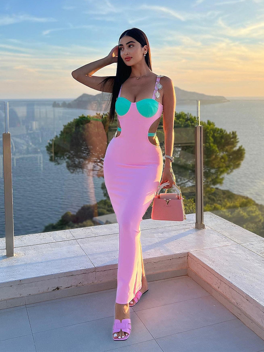 Valentina Maxi Dress In Pink