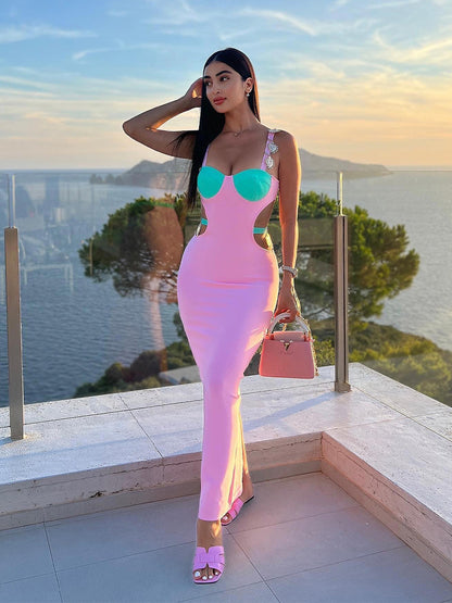 Valentina Maxi Dress In Pink