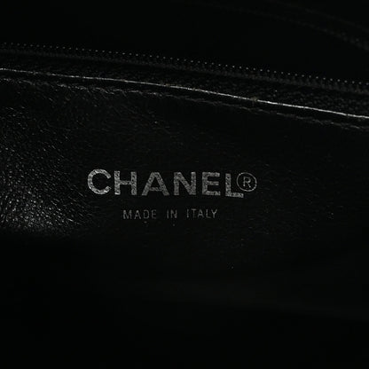 Caviar Quilted Medallion Tote Black