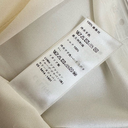 Celine Tie-neck Silk Blouse Ecru Mulberry Silk 351863