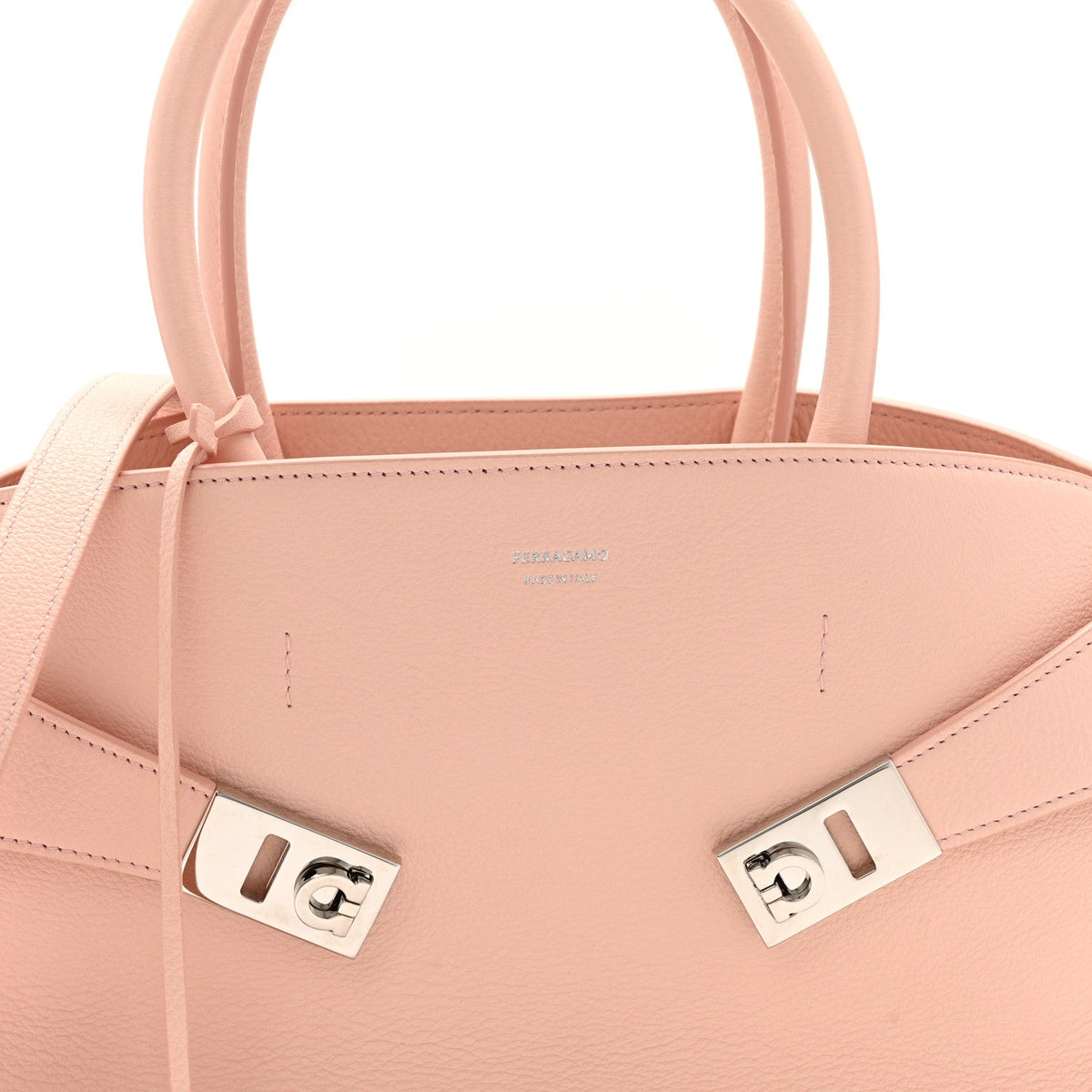 Calfskin Medium Hug Bag Pink