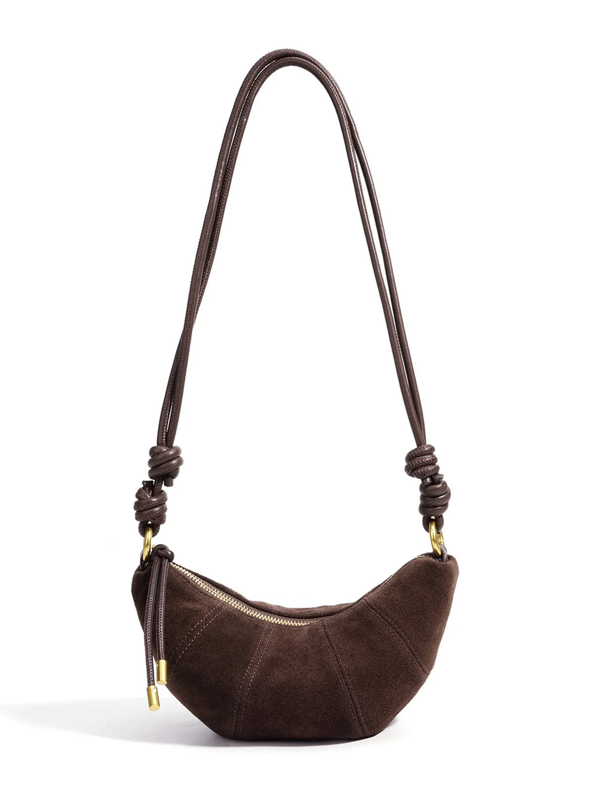 Aniya Suede Crescent Shoulder Bag