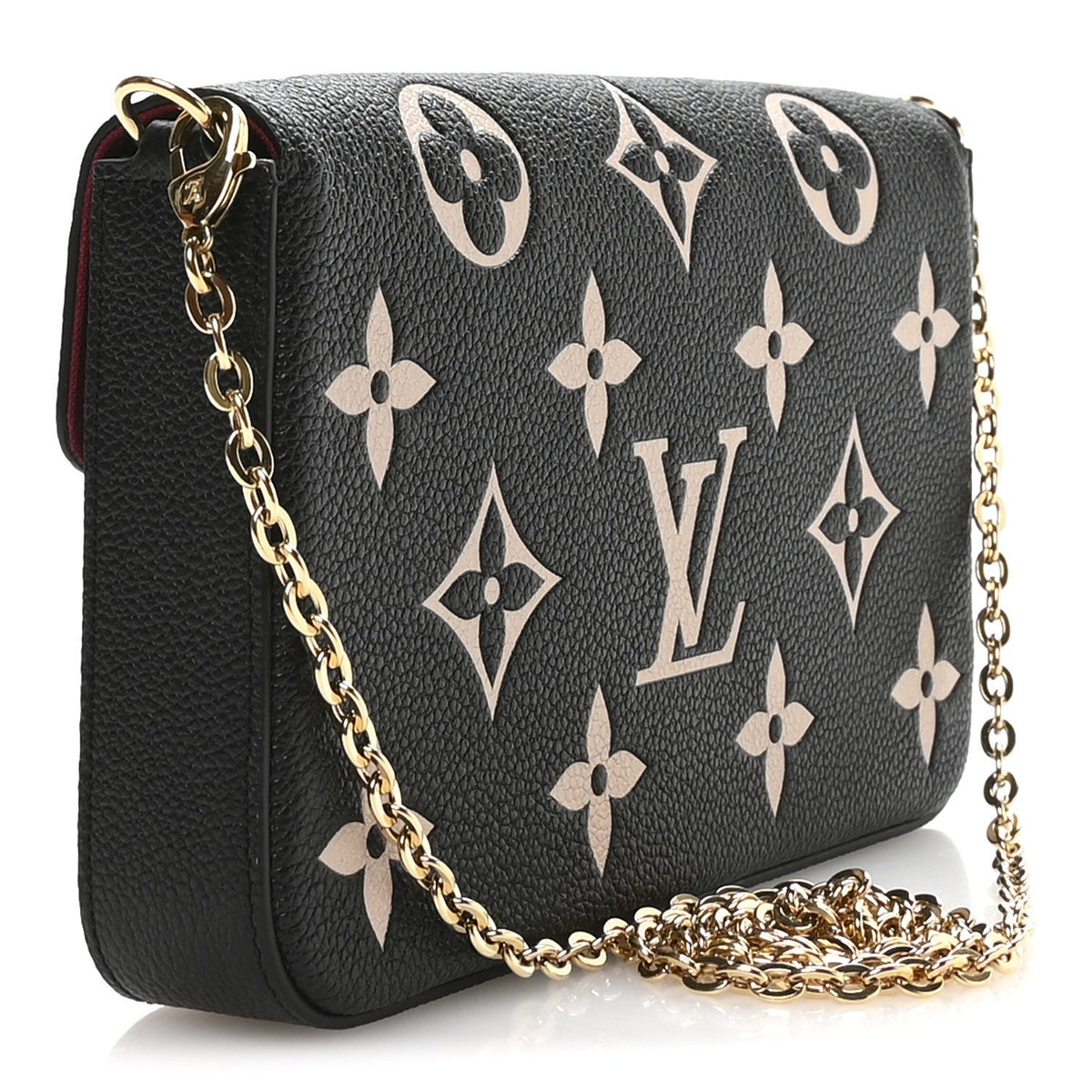 Empreinte Monogram Giant Felicie Pochette Black Beige