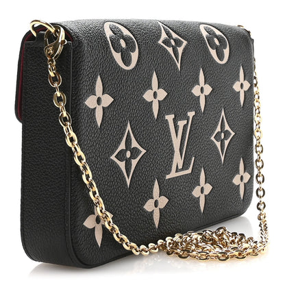 Empreinte Monogram Giant Felicie Pochette Black Beige