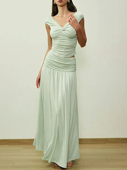 Adelyn Sleeveless Top & Skirt Set