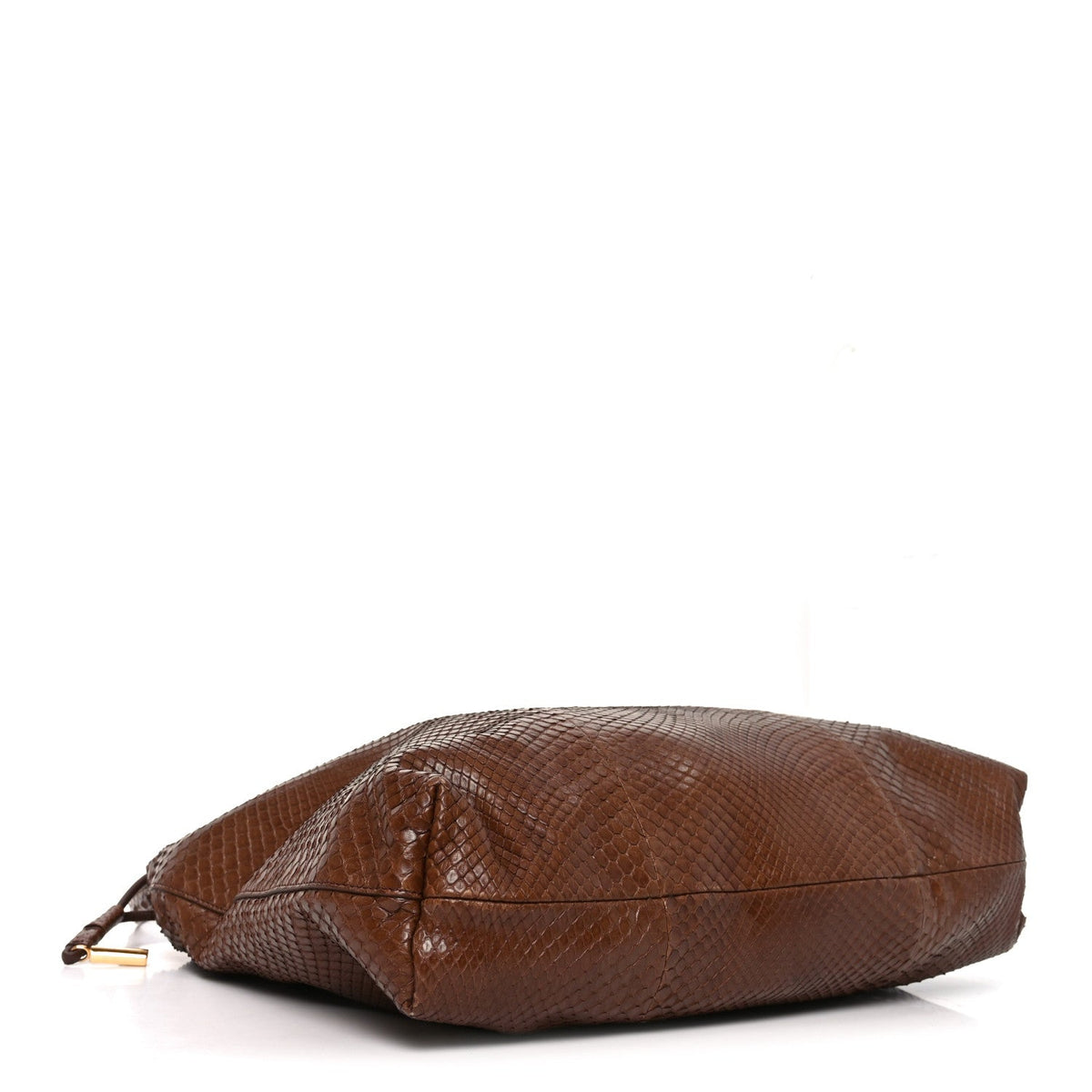 Snakeskin Angy Hobo Bag Brown