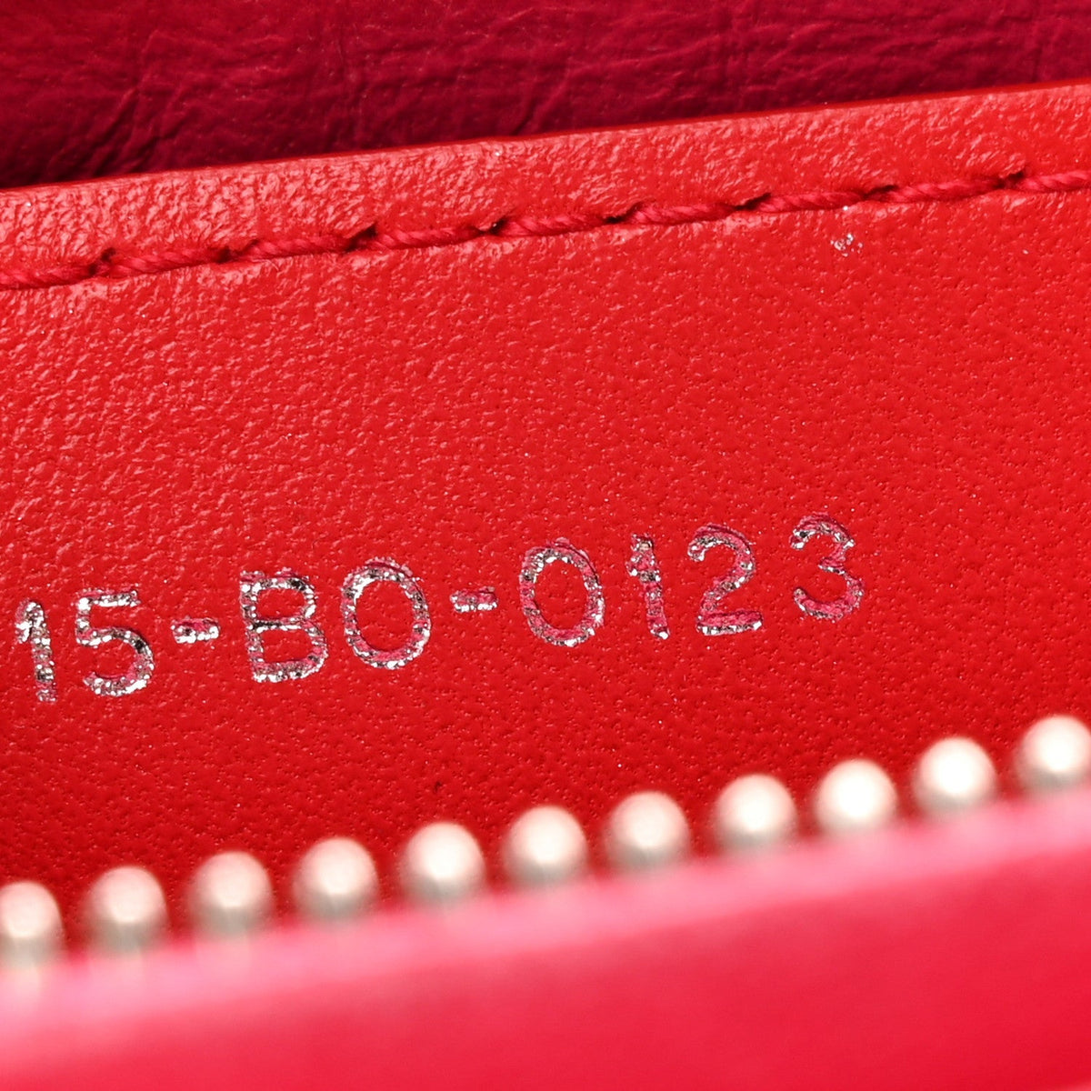 Lambskin Cannage Medium Bi-Color Lady Dior Orange Fuchsia