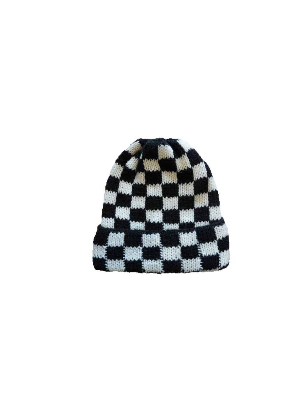 Haila - Winter Checkered Knitted Beanie