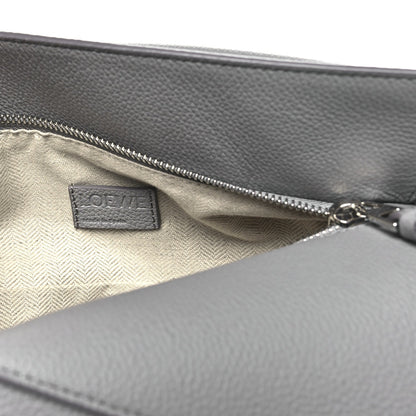 Soft Grained Calfskin Small Puzzle Edge Bag Pearl Grey