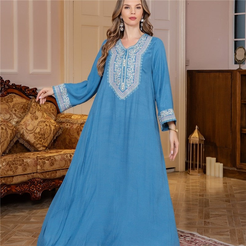 Embroidered Beaded Loose Tribal Abaya