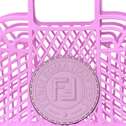 Recycled Plastic Vitello Liberty Matte Medium Fendi Basket Violetta
