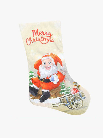 Xmas Gift Socks Candy Bag New Year Christmas Tree Decoration