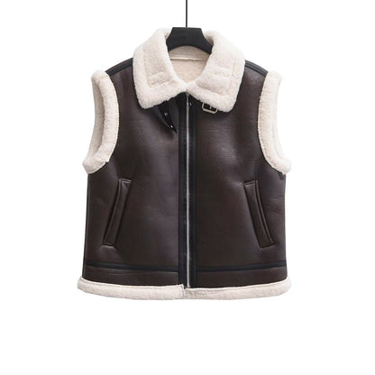 Fur Leather Vest