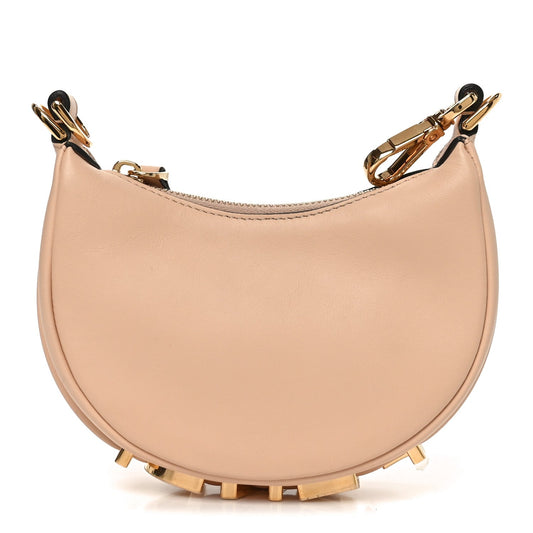 Vitello Grace Matte Nano Fendigraphy Hobo Charm Light Rose