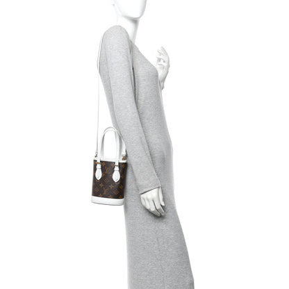 Monogram LV Match Nano Bucket Bag White
