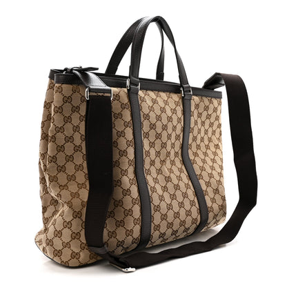 GG Monogram Large Joy Tote Bag Dark Brown