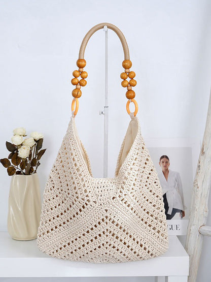 Eliana Openwork Cotton Rope Woven Bag