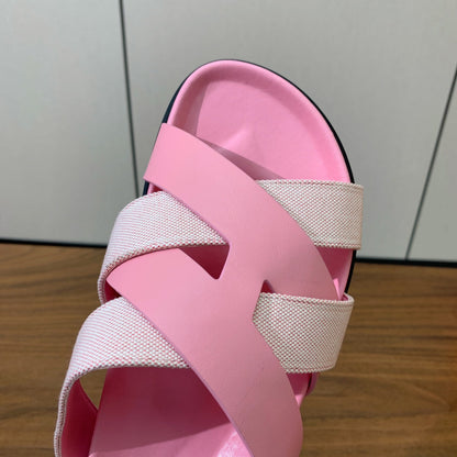 HM Kazimir Sandal Pink Farbic Calfskin 293983