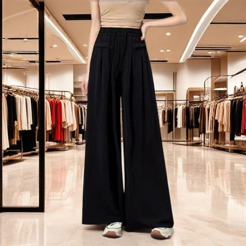 2-Pack High Waist Relaxed Fit Wide Leg Pants