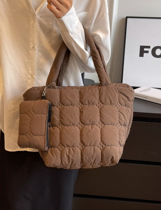 Simple Solid Color LargeÂ Capacity Tote Bag