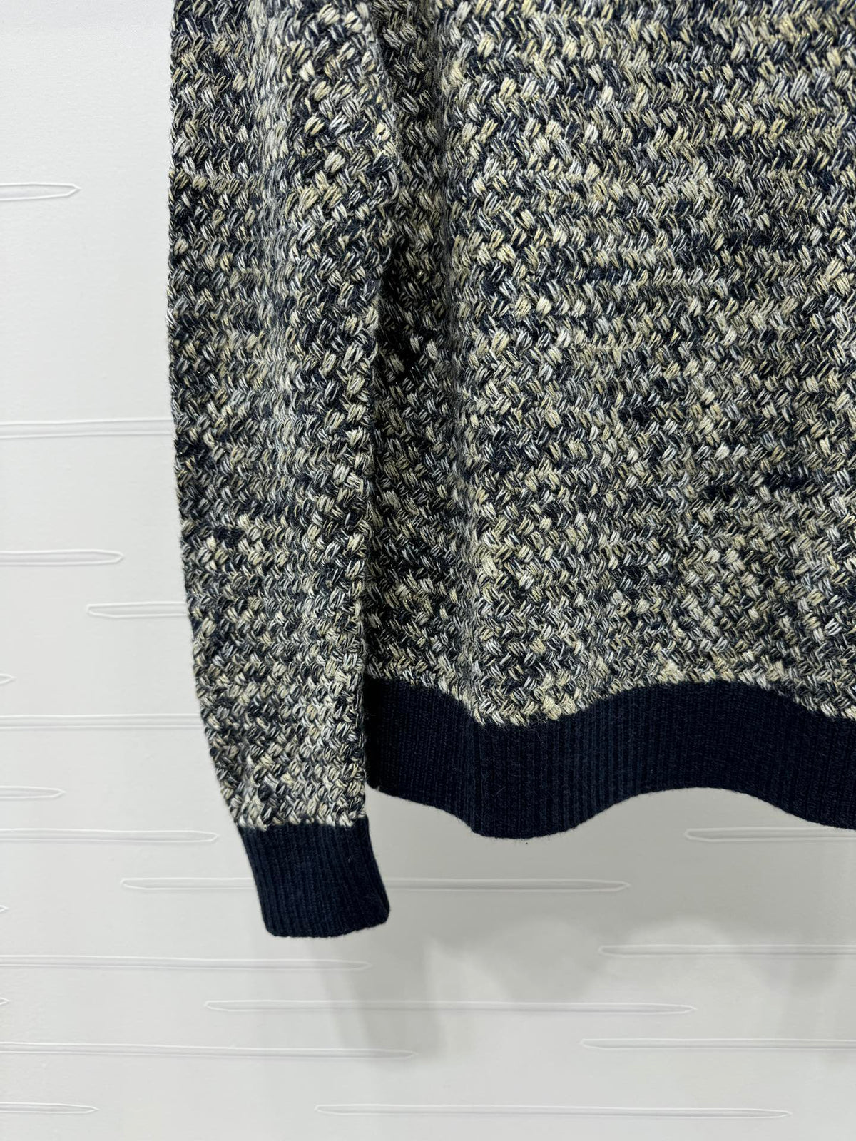 CC 25 Contrast Color Sweater 5 Brooch Gray Wool 305409