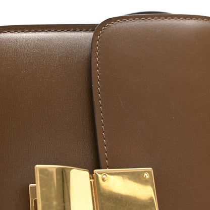 Smooth Calfskin Small Classic Box Flap Bag Camel