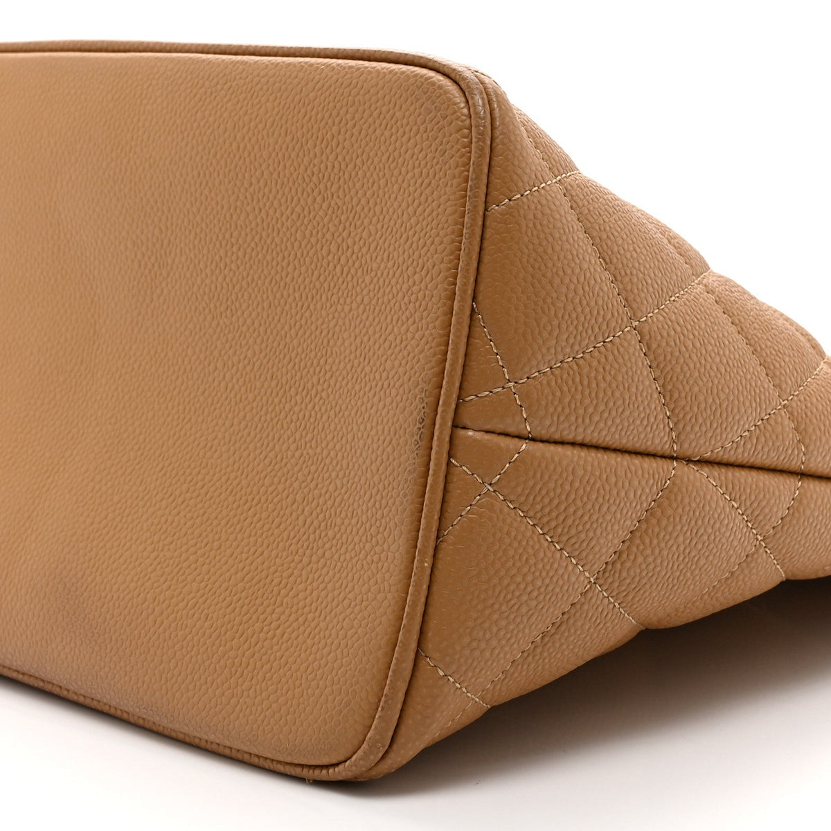 Caviar Quilted Medallion Tote Beige