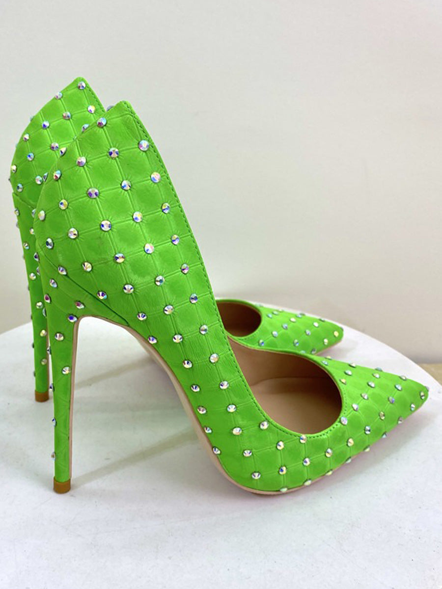 Cecelia Diamond-Studded High Heels