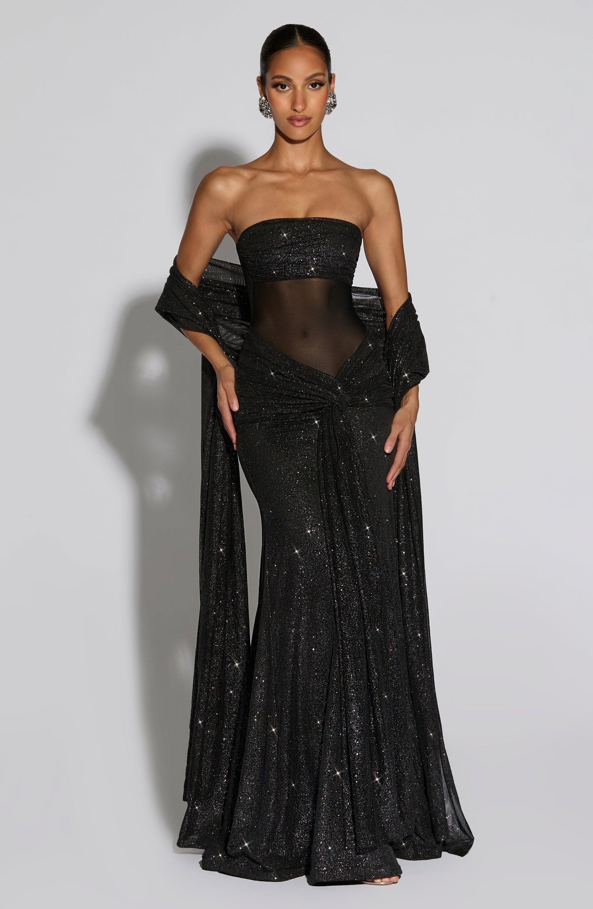 Agnes Shawl - Black Sparkle
