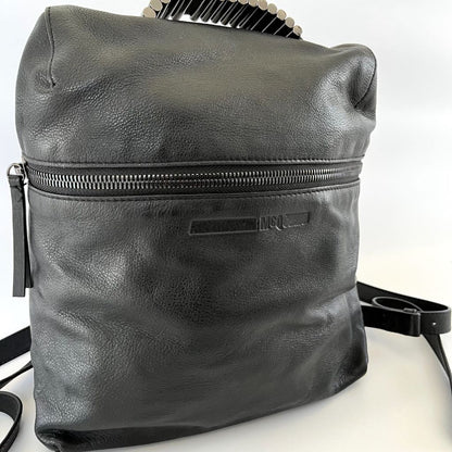 Alexander McQueen Black Leather Backpack