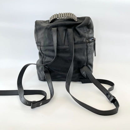 Alexander McQueen Black Leather Backpack