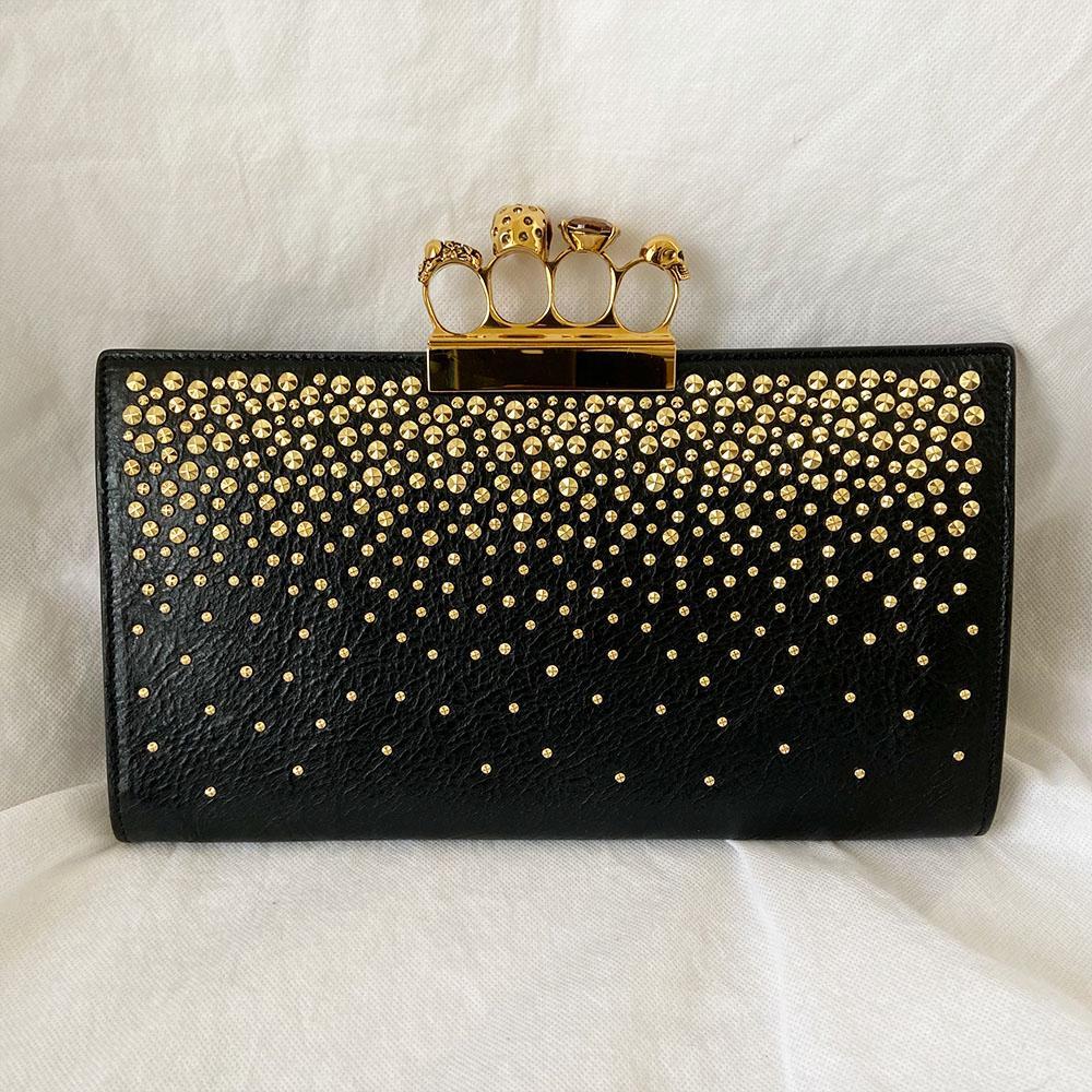 Alexander Mcqueen Skull Four-Ring Clutch Bag