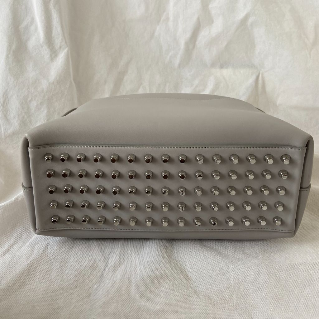 Alexander Wang Grey Smooth Leather Top Handle Bag