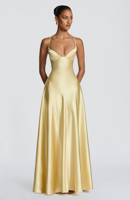 Asterin Maxi Dress - Lemon