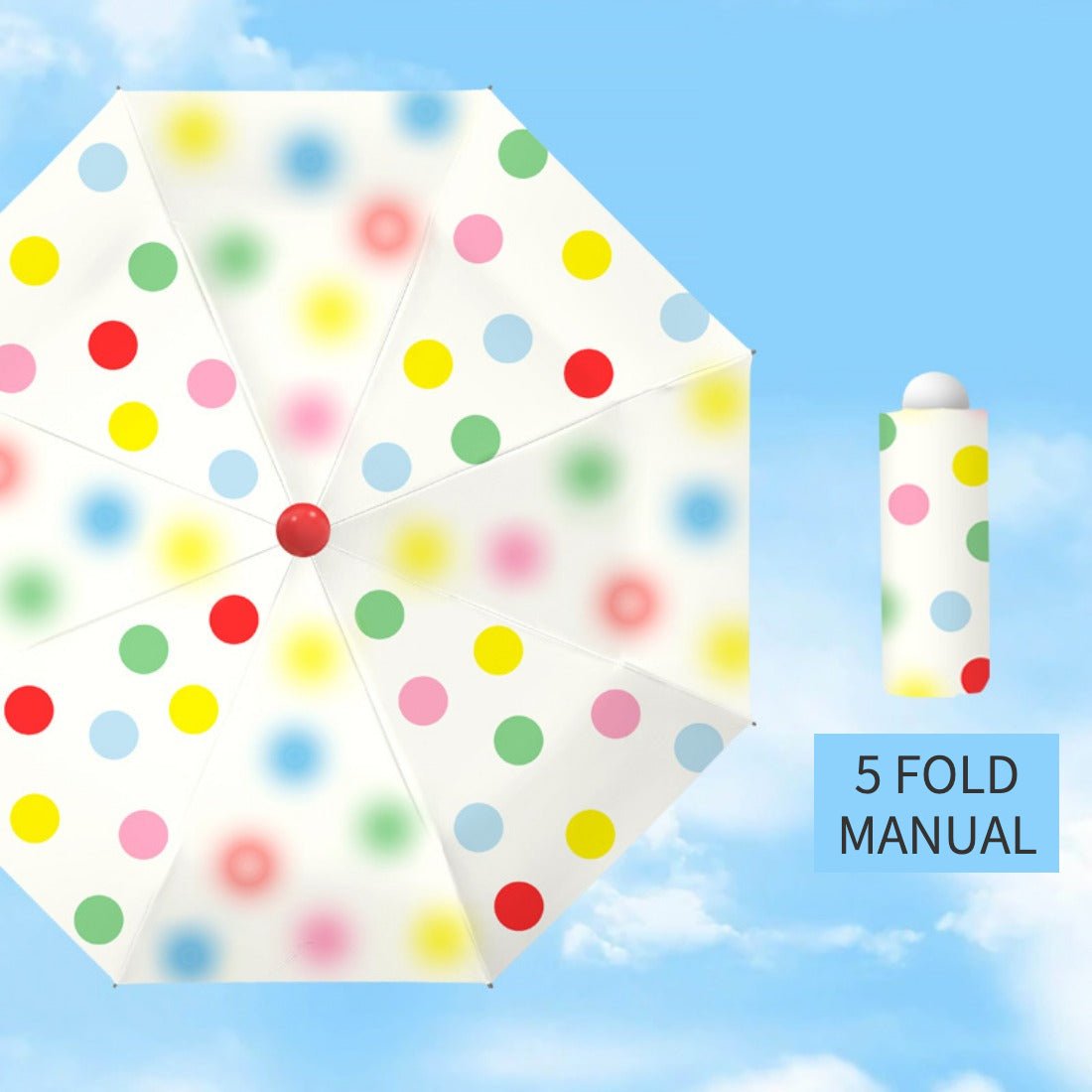 Rano - Red Nose Polka Dot Umbrella