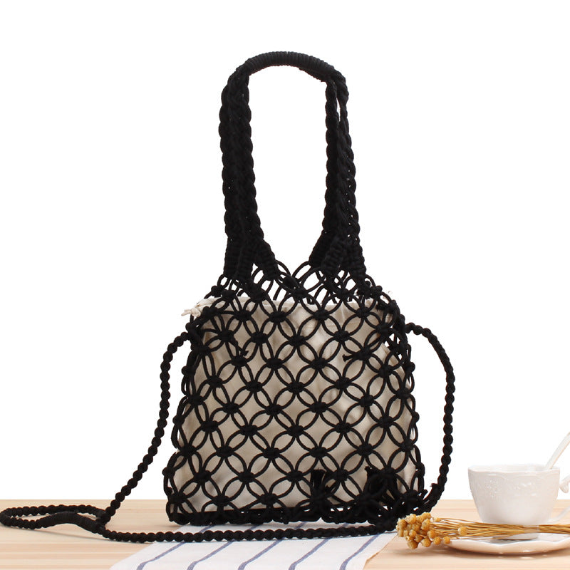 Crochet Market Bag Cross-Body Bag In Hand